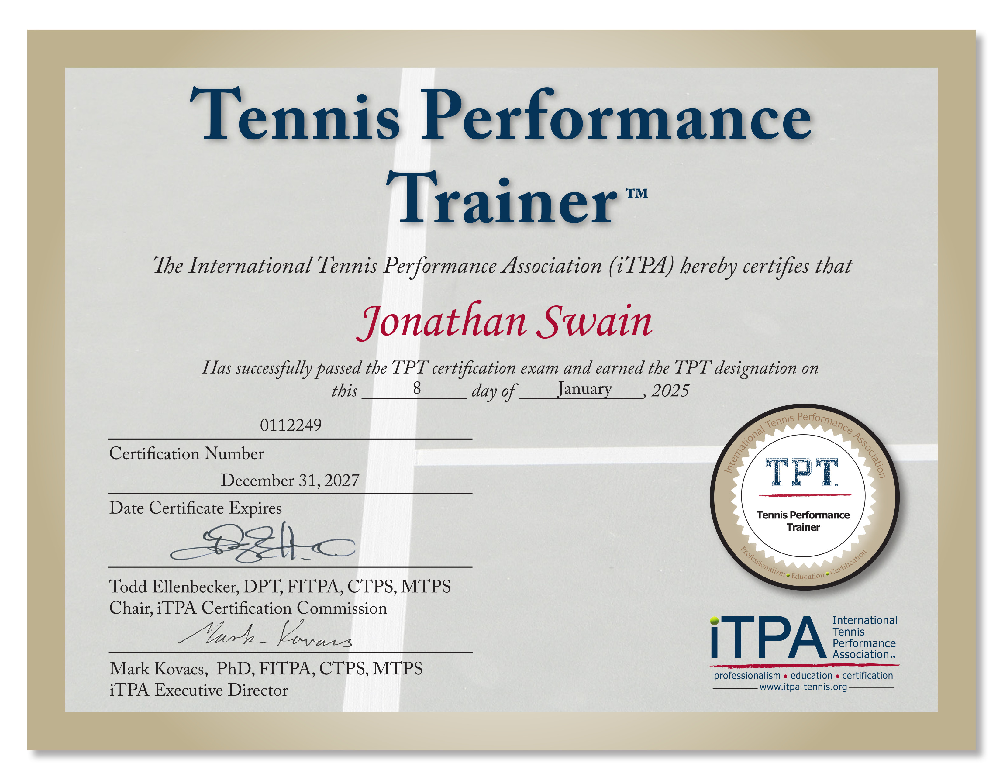 Tennis Performance Trainer